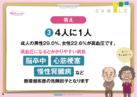 画像：健康かみしばいサンプル