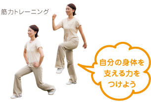 写真：筋力トレーニング